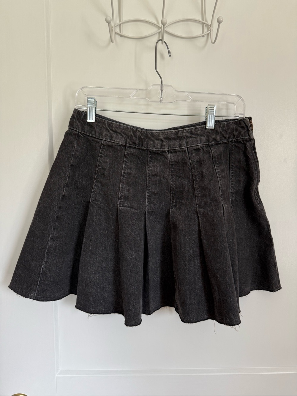 Black Denim Skirt